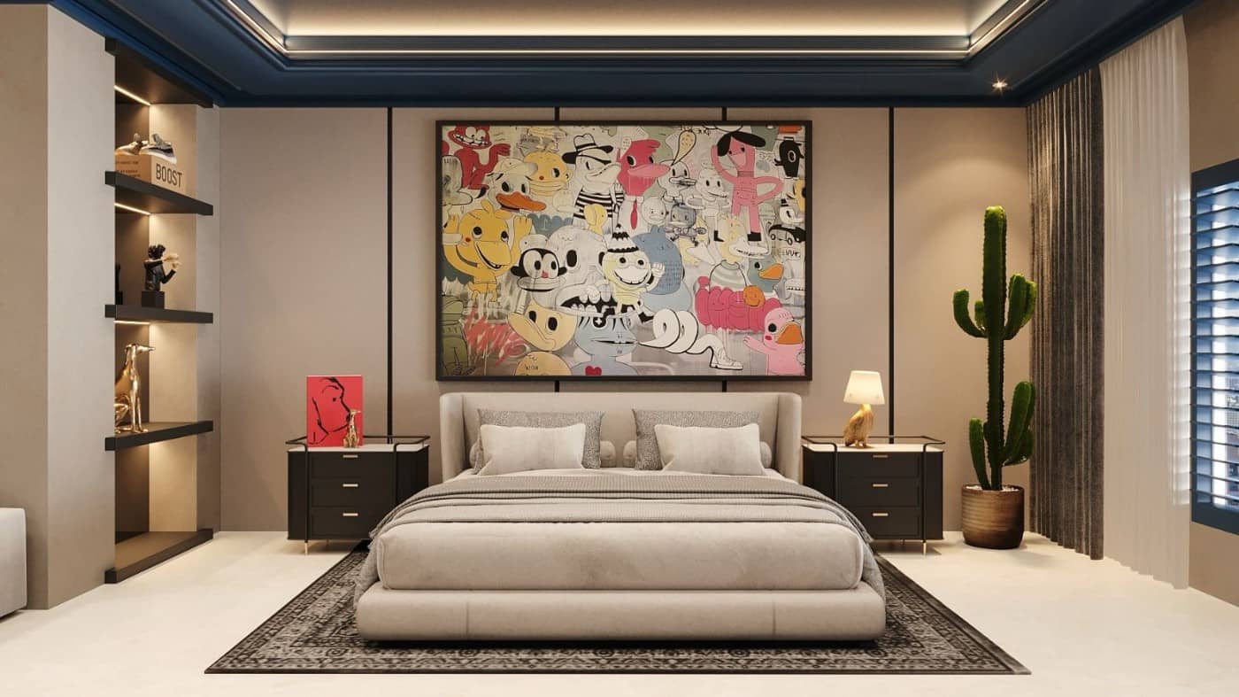 Recámara juvenil, otro ángulo del mural